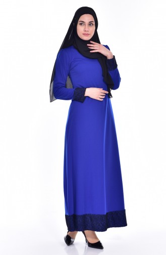 Saxon blue İslamitische Jurk 3306-03