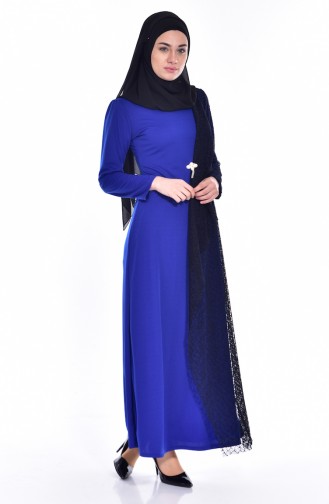 Kleid mit Netz Detail 3307-02 Saks 3307-02