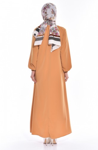 Yellow Hijab Dress 0021-26