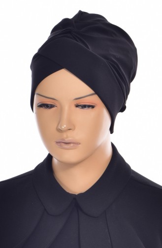 Çapraz Havuz Bone 0018-01 Siyah