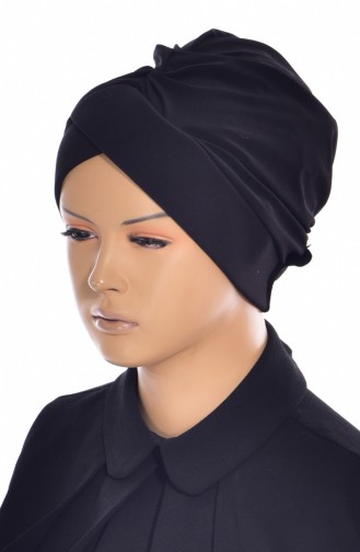 Çapraz Havuz Bone 0018-01 Siyah