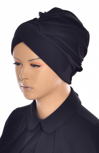 Çapraz Havuz Bone 0018-01 Siyah