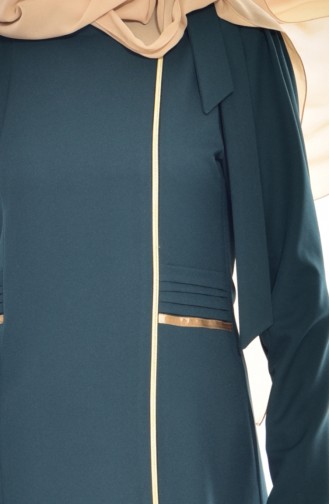 Abaya 2124-02 Vert emeraude 2124-02