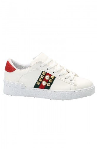 Chaussures Baskets 5028-01 Blanc 5028-01