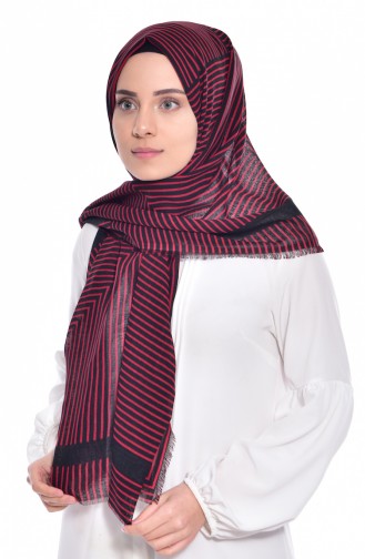 Claret Red Shawl 01