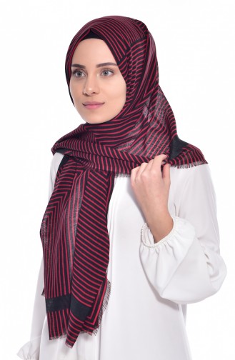 Claret Red Shawl 01