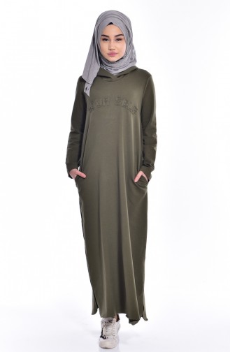 فستان كاكي 1283-06