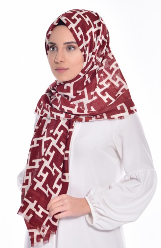 Brick Red Shawl 04