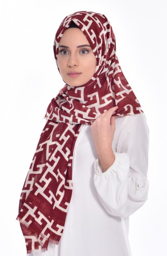 Brick Red Shawl 04