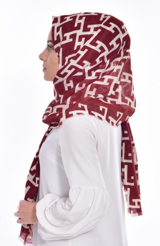 Brick Red Shawl 04