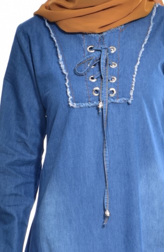 Robe Hijab Bleu Jean 3617-01
