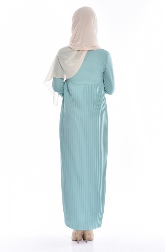 Mint green İslamitische Jurk 3657-12