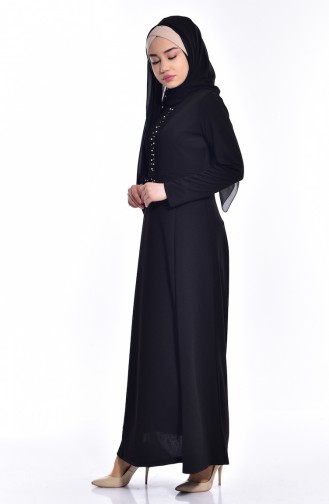Black Hijab Dress 0037-06