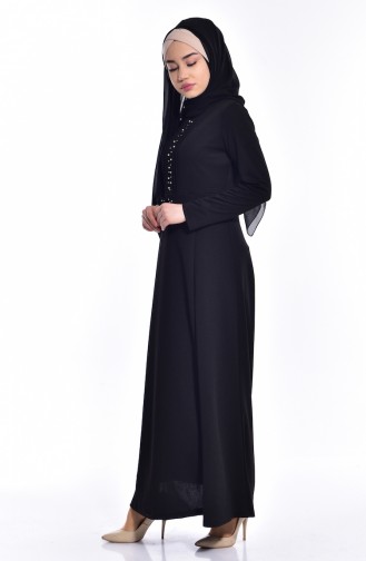 Black İslamitische Jurk 0037-06