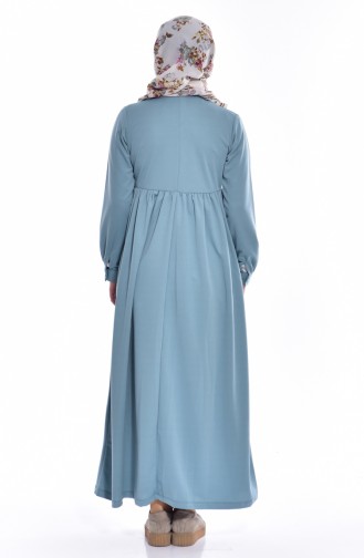 Kleid mit Knöpfen 1805-03 Wassergrün 1805-03