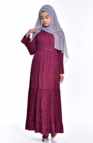 Cherry Hijab Dress 4137-03