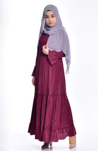 Cherry Hijab Dress 4137-03