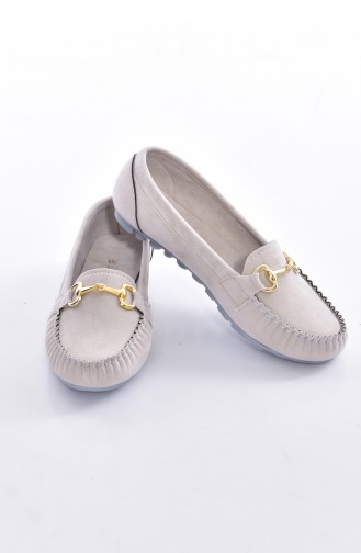 Women´s Flat Shoes  50194-15 Gray Suede 50194-15