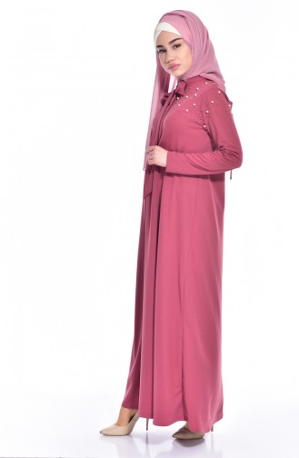 Dusty Rose Hijab Dress 5110-03
