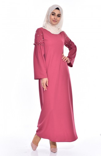 Dusty Rose Hijab Dress 5111-01
