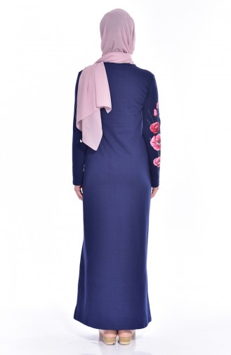Indigo Hijab Dress 2919-10