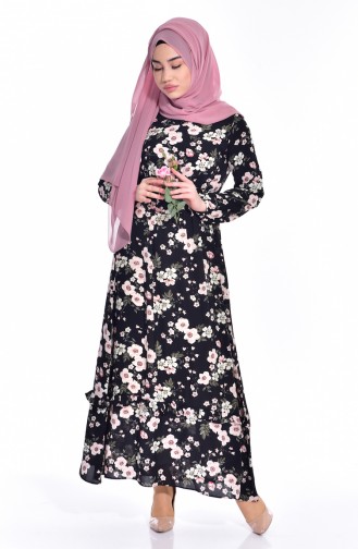 Black Hijab Dress 1842-01