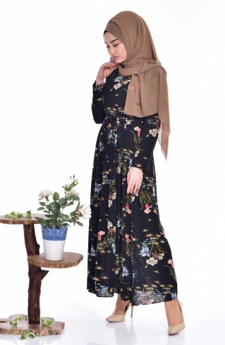 Black Hijab Dress 1843-01