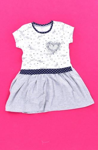 Für Mädchen Kids Kleid 9476-04 Grau 9476-04