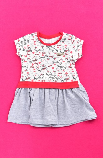 Red Baby and Children`s Dress 9475-01