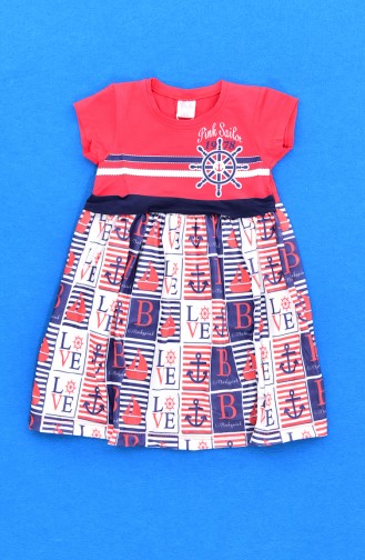 فستان أطفال بتصميم مُطبع  9527-01