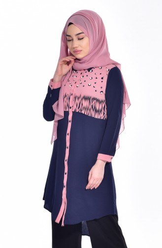 Navy Blue Tuniek 3142-01