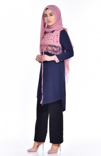 Navy Blue Tuniek 3142-01