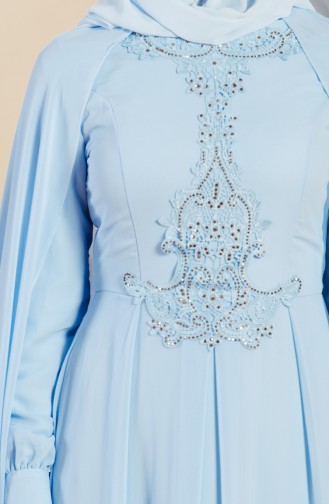 Blue Hijab Dress 52617-01
