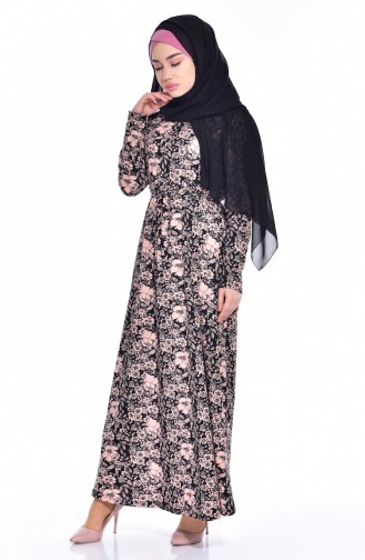 Powder Hijab Dress 0225-01
