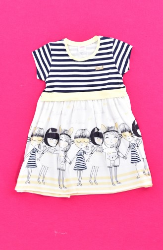 Yellow Baby and Children`s Dress 9501-03