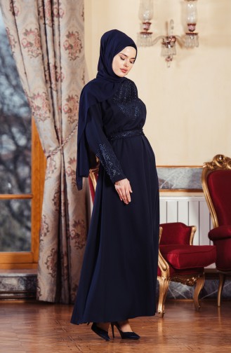 Habillé Hijab Noir 3824-01