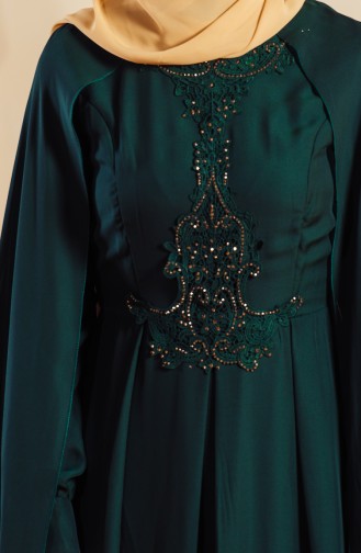 Green Hijab Dress 52617-03