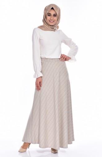 Dark Beige Skirt 3090-02