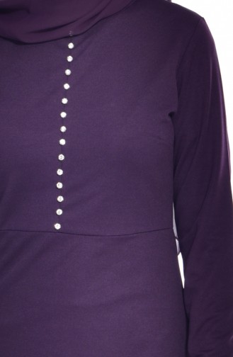 Purple Hijab Dress 2172-03