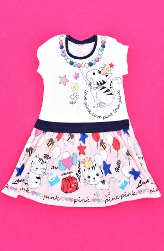 فستان للأطفال بتصميم مطبع  9458-03