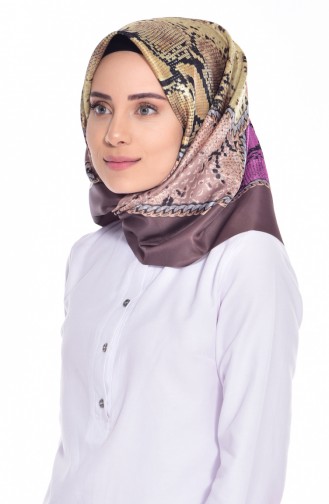 Kette gemustert Taft Kopftuch 95108-07 Khaki 07