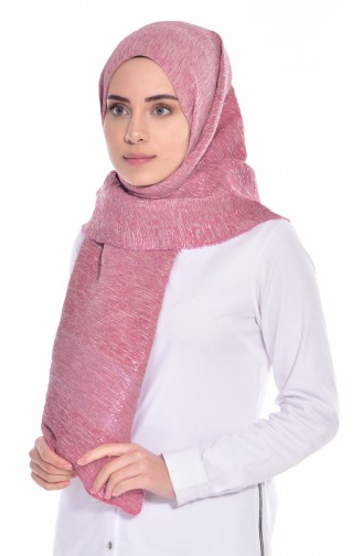 Pliseli Şal 50144-01 Pembe