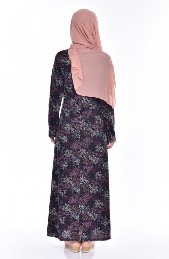 Purple Hijab Dress 0111A-01