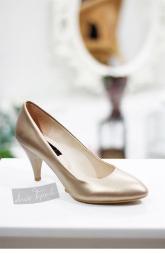 Golden High-Heel Shoes 8YAZA0204467