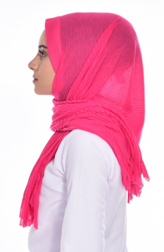 Practical Pleated Cotton Shawl 1011-13 Pink 1011-13