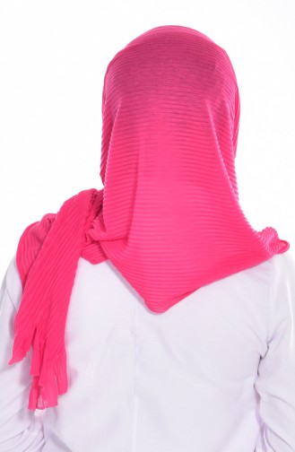 Practical Pleated Cotton Shawl 1011-13 Pink 1011-13