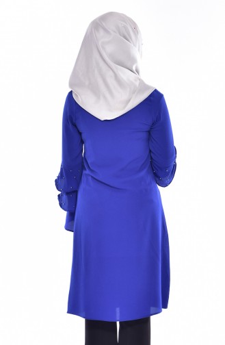 Volanlı Tunik 4828-06 Saks