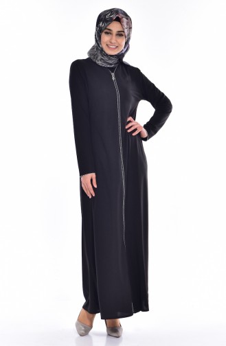 Black Abaya 0155-01