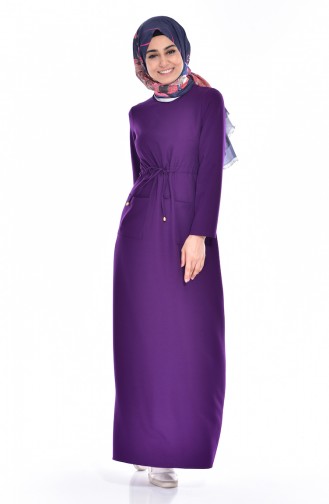 Purple İslamitische Jurk 1014-03