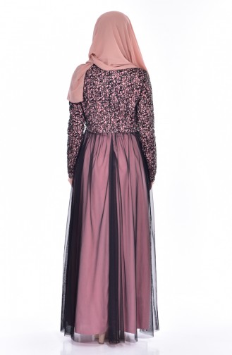 Black Hijab Evening Dress 52665-14